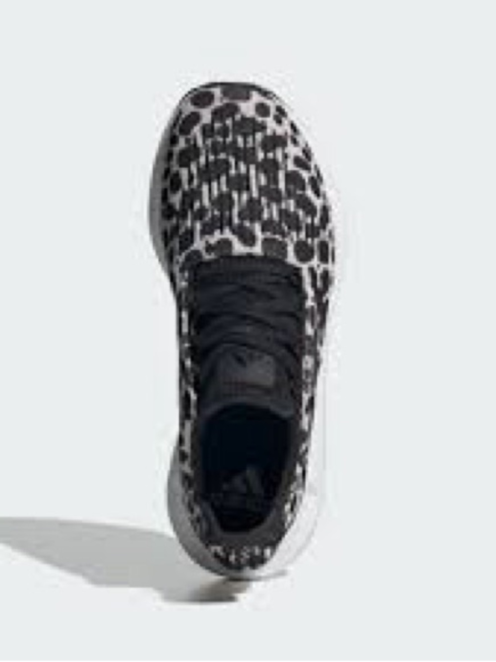 adidas Women's Black and Beige Animal Print Swift Run 1.0 Sneaker- 9